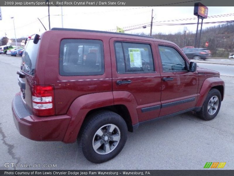 Red Rock Crystal Pearl / Dark Slate Gray 2009 Jeep Liberty Sport 4x4