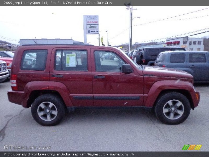 Red Rock Crystal Pearl / Dark Slate Gray 2009 Jeep Liberty Sport 4x4