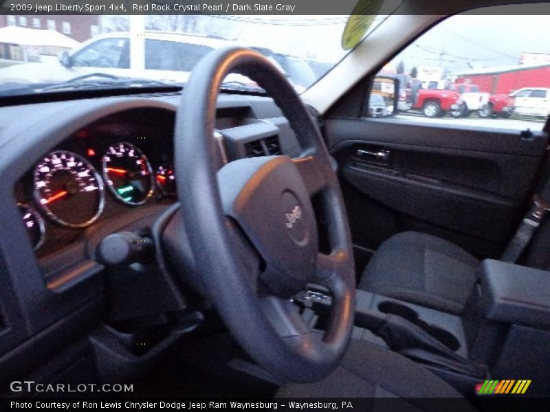 Red Rock Crystal Pearl / Dark Slate Gray 2009 Jeep Liberty Sport 4x4