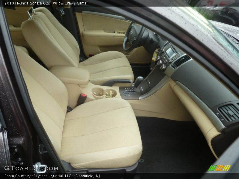 Willow Gray / Camel 2010 Hyundai Sonata GLS