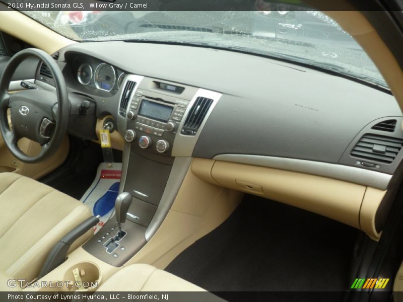 Willow Gray / Camel 2010 Hyundai Sonata GLS