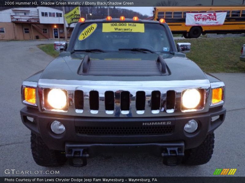 Shadow Green Metallic / Ebony Black/Shadow Green 2006 Hummer H3