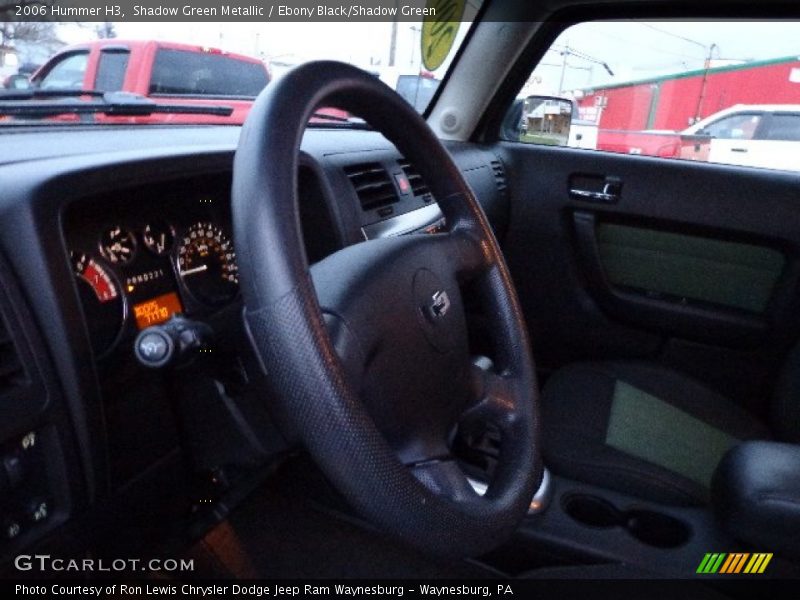 Shadow Green Metallic / Ebony Black/Shadow Green 2006 Hummer H3