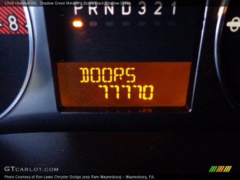Shadow Green Metallic / Ebony Black/Shadow Green 2006 Hummer H3
