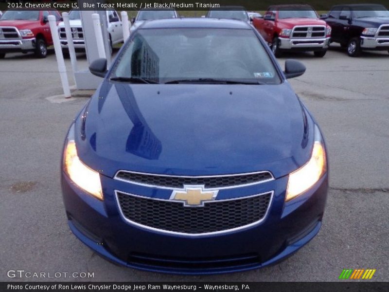 Blue Topaz Metallic / Jet Black/Medium Titanium 2012 Chevrolet Cruze LS