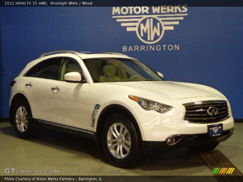 Moonlight White / Wheat 2012 Infiniti FX 35 AWD
