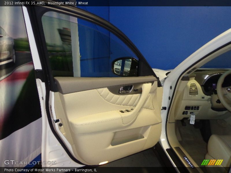 Moonlight White / Wheat 2012 Infiniti FX 35 AWD