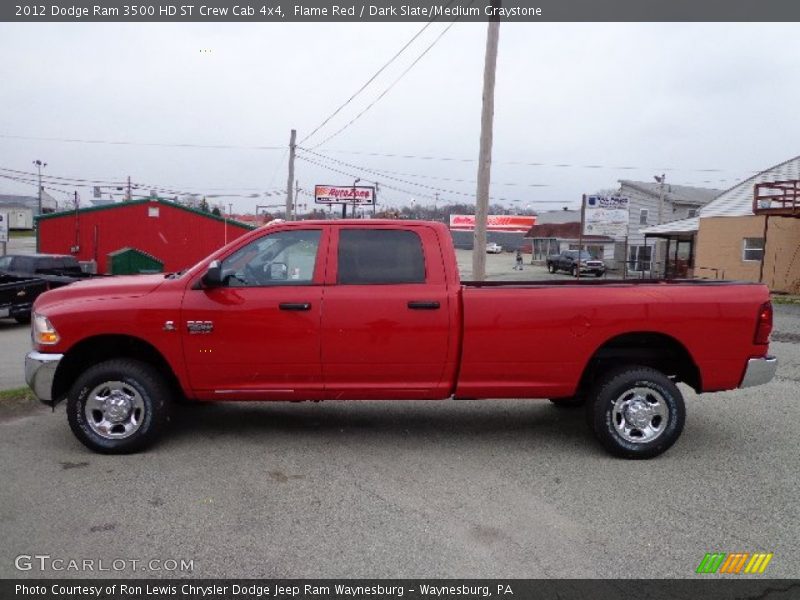 Flame Red / Dark Slate/Medium Graystone 2012 Dodge Ram 3500 HD ST Crew Cab 4x4
