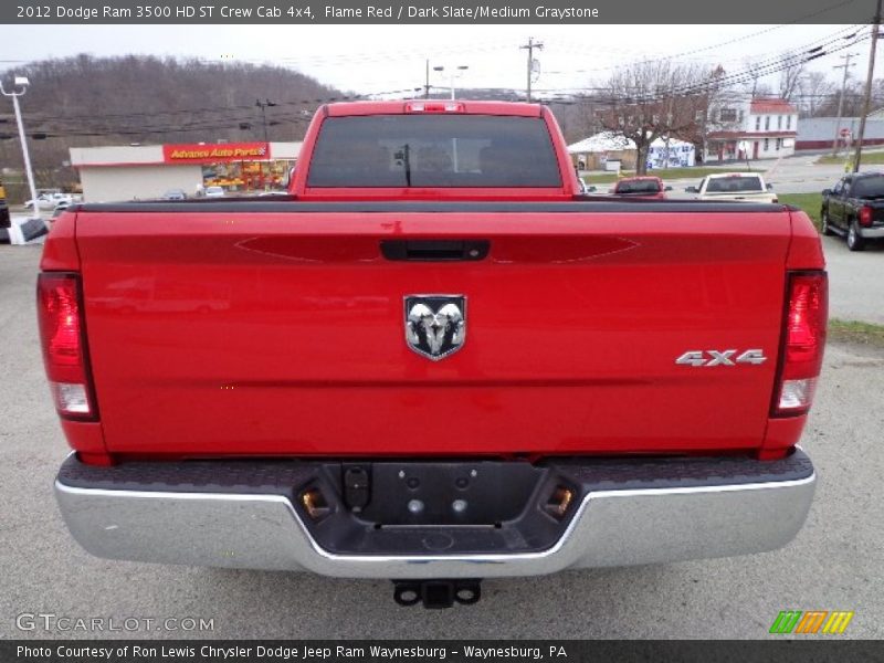 Flame Red / Dark Slate/Medium Graystone 2012 Dodge Ram 3500 HD ST Crew Cab 4x4