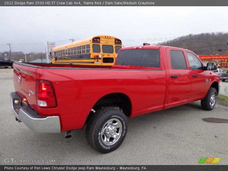 Flame Red / Dark Slate/Medium Graystone 2012 Dodge Ram 3500 HD ST Crew Cab 4x4