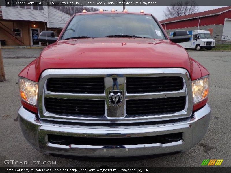 Flame Red / Dark Slate/Medium Graystone 2012 Dodge Ram 3500 HD ST Crew Cab 4x4