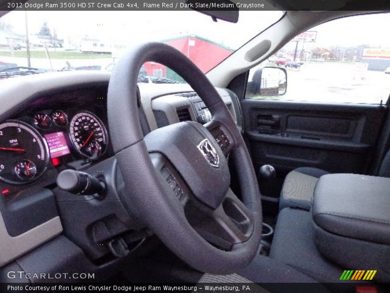 Flame Red / Dark Slate/Medium Graystone 2012 Dodge Ram 3500 HD ST Crew Cab 4x4
