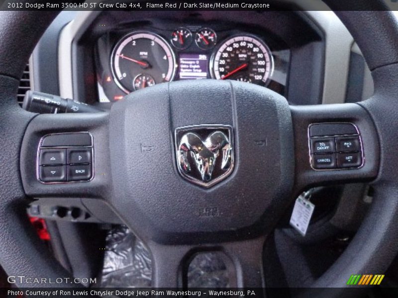 Flame Red / Dark Slate/Medium Graystone 2012 Dodge Ram 3500 HD ST Crew Cab 4x4