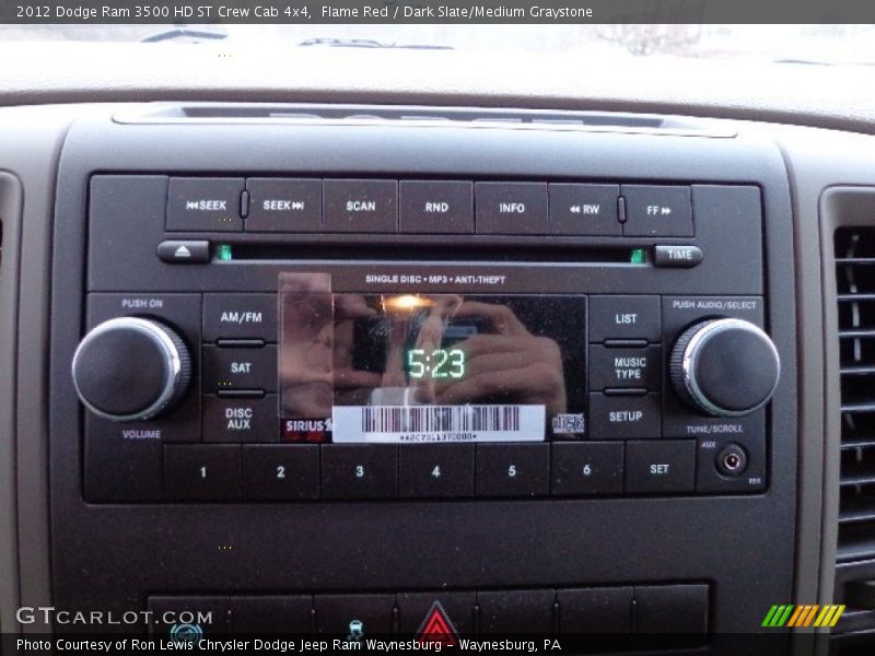 Flame Red / Dark Slate/Medium Graystone 2012 Dodge Ram 3500 HD ST Crew Cab 4x4