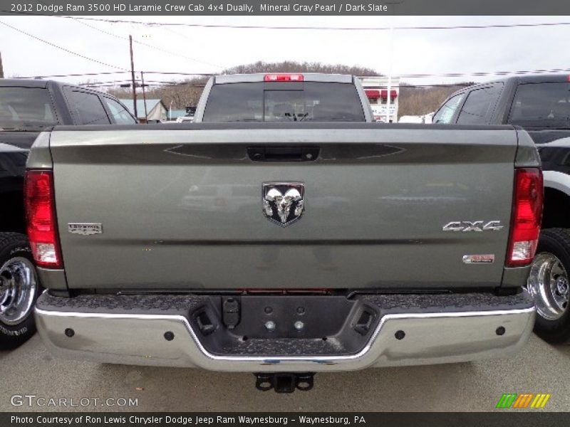 Mineral Gray Pearl / Dark Slate 2012 Dodge Ram 3500 HD Laramie Crew Cab 4x4 Dually