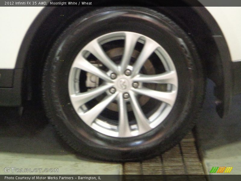 Moonlight White / Wheat 2012 Infiniti FX 35 AWD