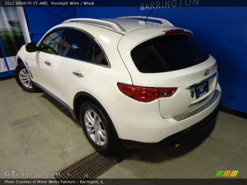 Moonlight White / Wheat 2012 Infiniti FX 35 AWD