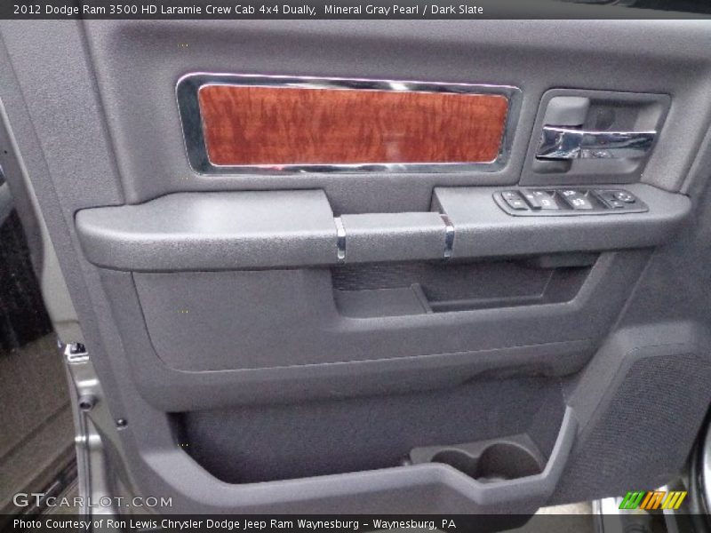 Mineral Gray Pearl / Dark Slate 2012 Dodge Ram 3500 HD Laramie Crew Cab 4x4 Dually