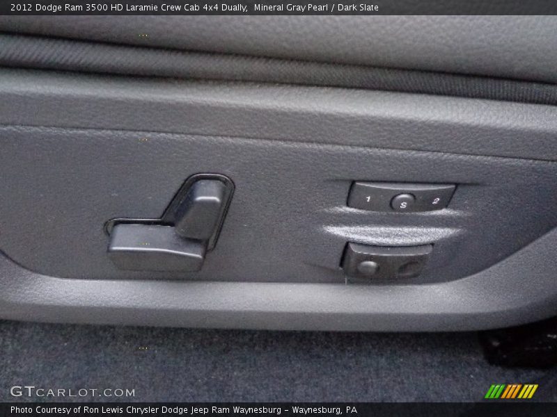 Mineral Gray Pearl / Dark Slate 2012 Dodge Ram 3500 HD Laramie Crew Cab 4x4 Dually