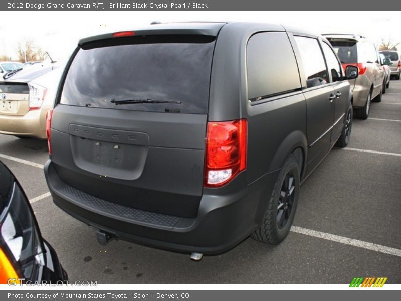Brilliant Black Crystal Pearl / Black 2012 Dodge Grand Caravan R/T