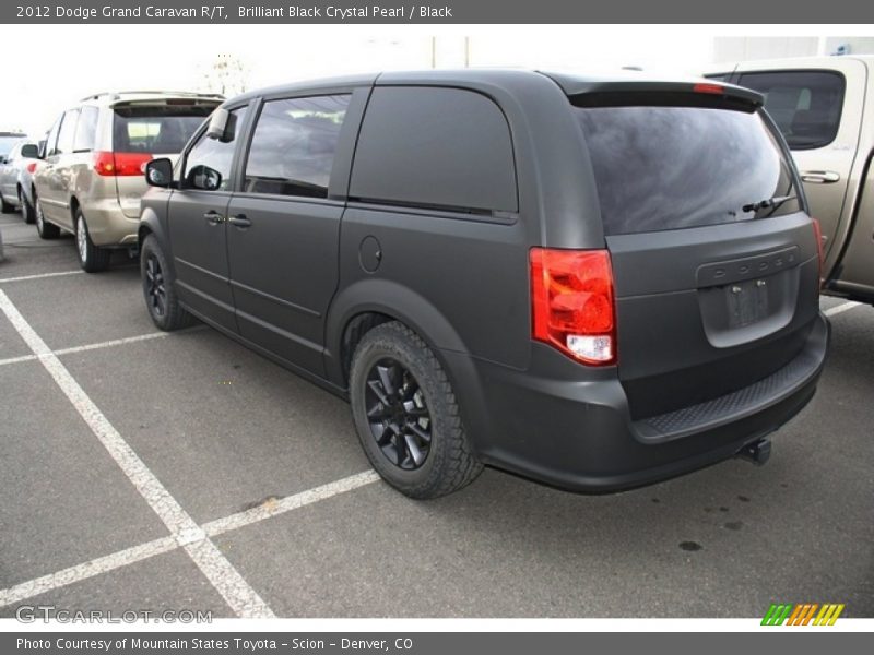Brilliant Black Crystal Pearl / Black 2012 Dodge Grand Caravan R/T