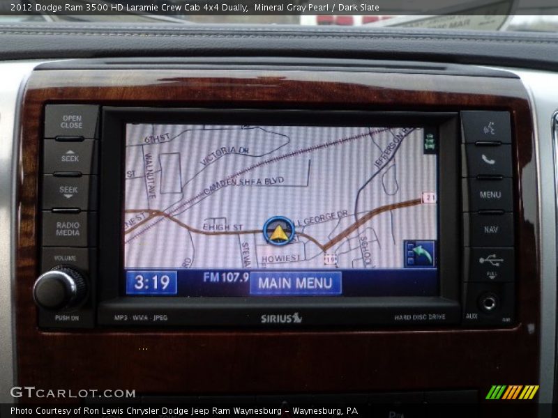 Mineral Gray Pearl / Dark Slate 2012 Dodge Ram 3500 HD Laramie Crew Cab 4x4 Dually