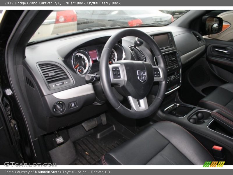 Brilliant Black Crystal Pearl / Black 2012 Dodge Grand Caravan R/T
