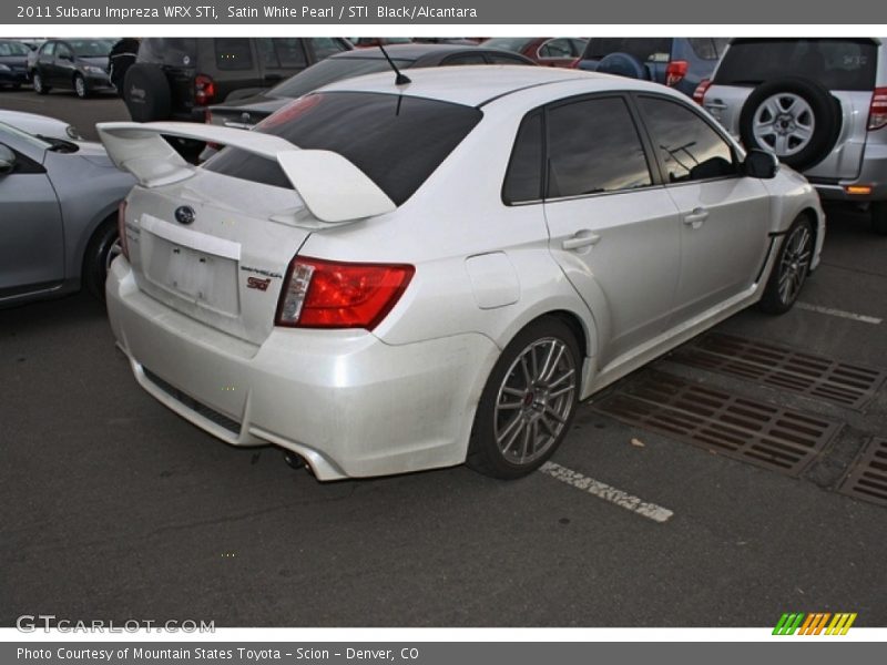 Satin White Pearl / STI  Black/Alcantara 2011 Subaru Impreza WRX STi