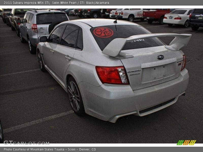 Satin White Pearl / STI  Black/Alcantara 2011 Subaru Impreza WRX STi