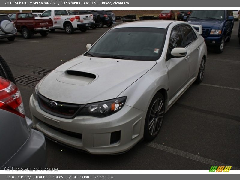 Satin White Pearl / STI  Black/Alcantara 2011 Subaru Impreza WRX STi