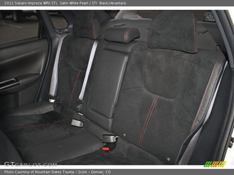 Rear Seat of 2011 Impreza WRX STi