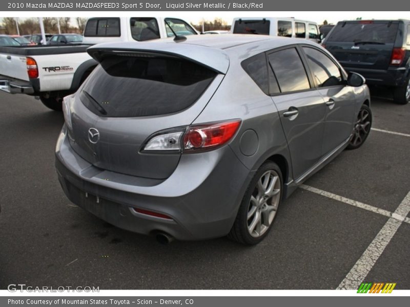 Liquid Silver Metallic / Black/Red 2010 Mazda MAZDA3 MAZDASPEED3 Sport 5 Door