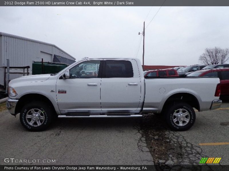Bright White / Dark Slate 2012 Dodge Ram 2500 HD Laramie Crew Cab 4x4