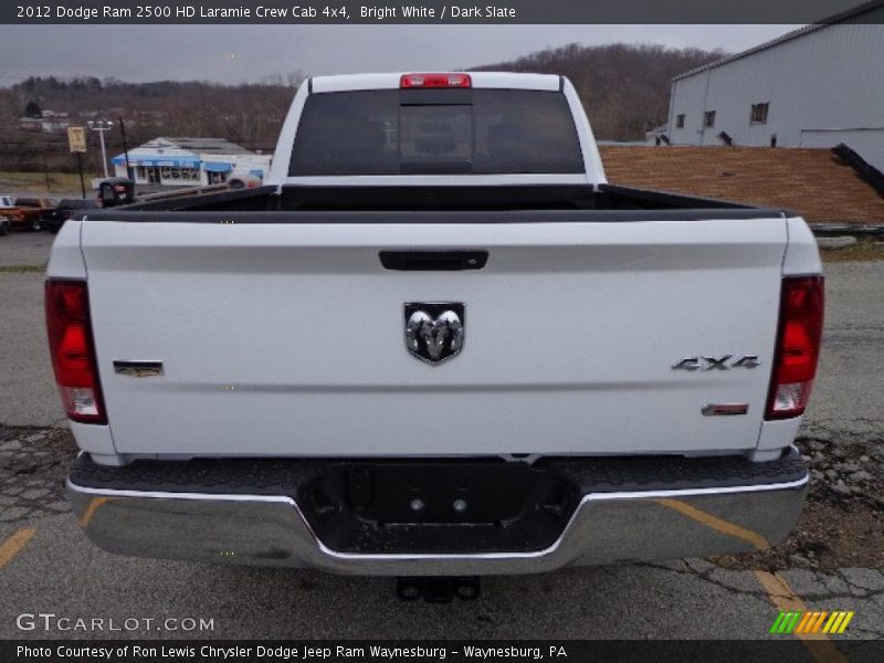 Bright White / Dark Slate 2012 Dodge Ram 2500 HD Laramie Crew Cab 4x4