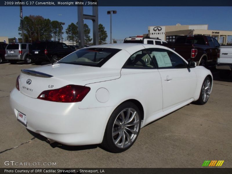 Moonlight White / Stone 2009 Infiniti G 37 Convertible