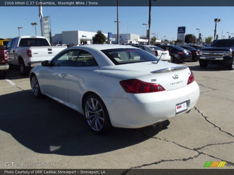 Moonlight White / Stone 2009 Infiniti G 37 Convertible