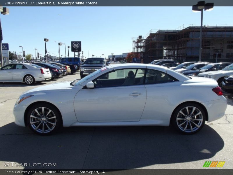 Moonlight White / Stone 2009 Infiniti G 37 Convertible