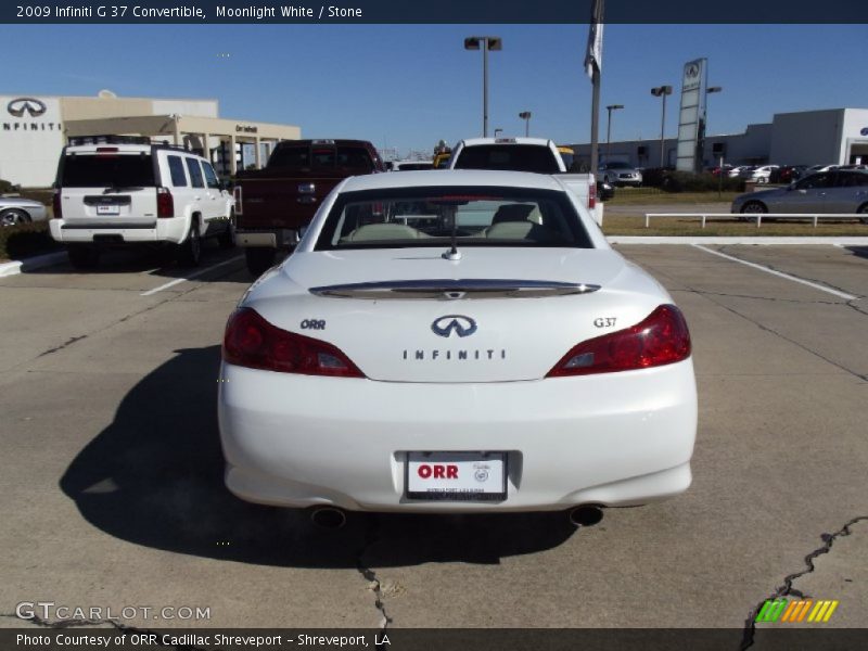 Moonlight White / Stone 2009 Infiniti G 37 Convertible