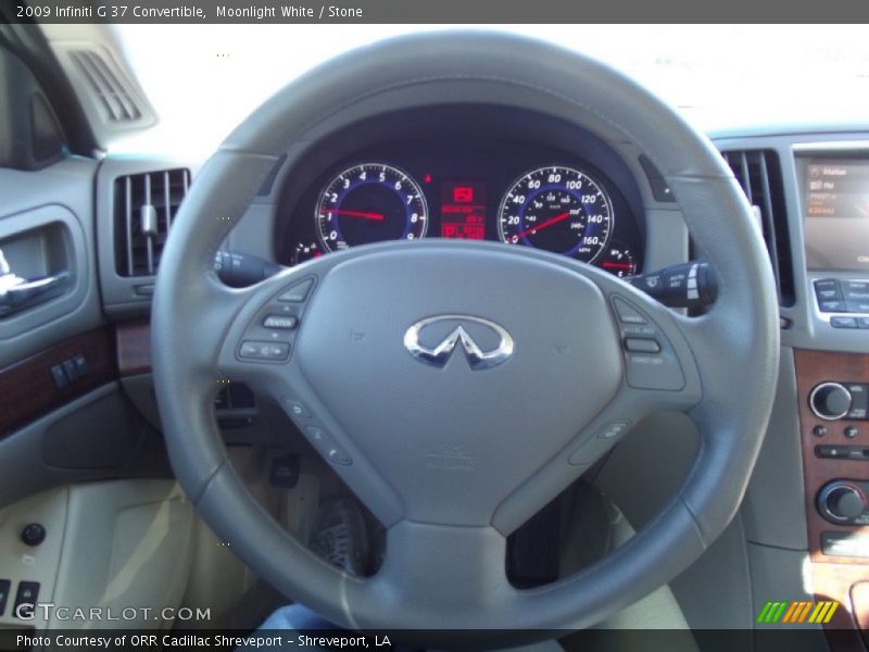 Moonlight White / Stone 2009 Infiniti G 37 Convertible