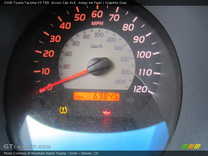 Indigo Ink Pearl / Graphite Gray 2008 Toyota Tacoma V6 TRD  Access Cab 4x4