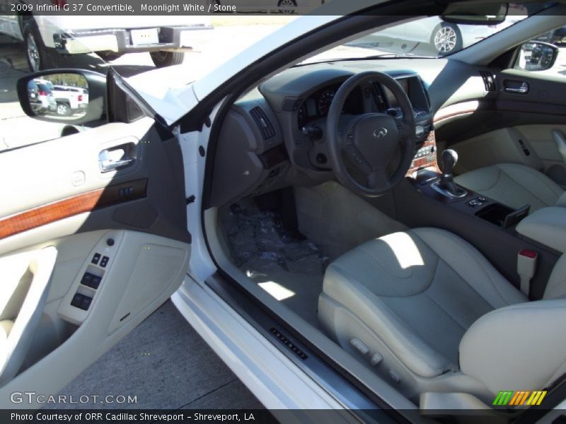 Moonlight White / Stone 2009 Infiniti G 37 Convertible