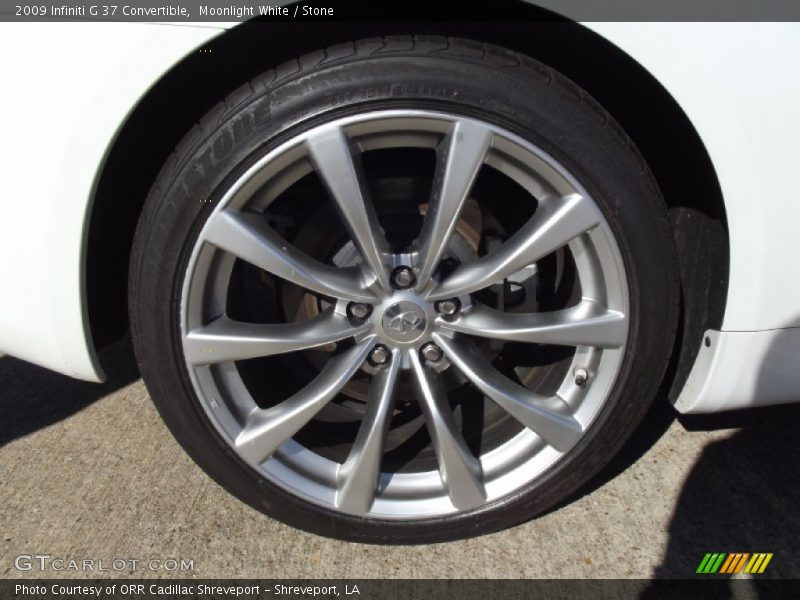 Moonlight White / Stone 2009 Infiniti G 37 Convertible