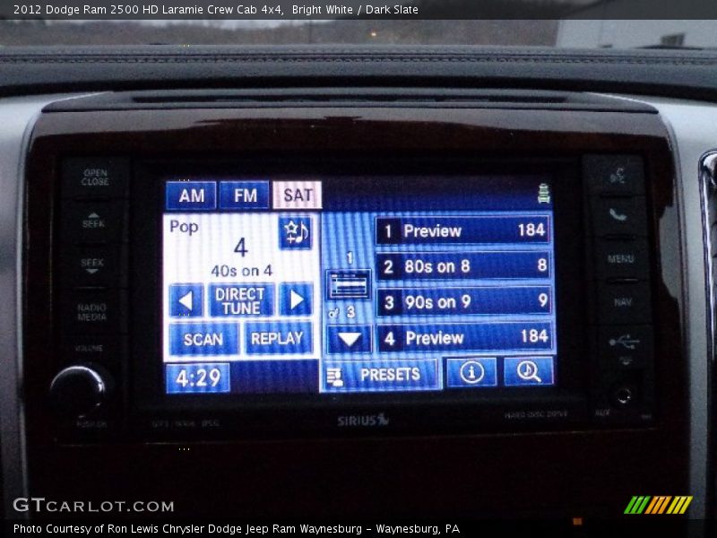 Bright White / Dark Slate 2012 Dodge Ram 2500 HD Laramie Crew Cab 4x4