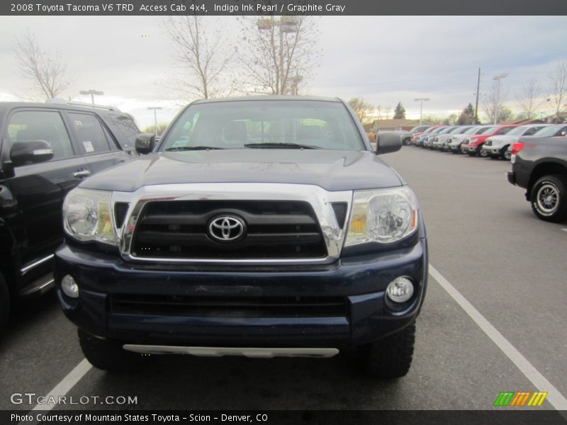 Indigo Ink Pearl / Graphite Gray 2008 Toyota Tacoma V6 TRD  Access Cab 4x4