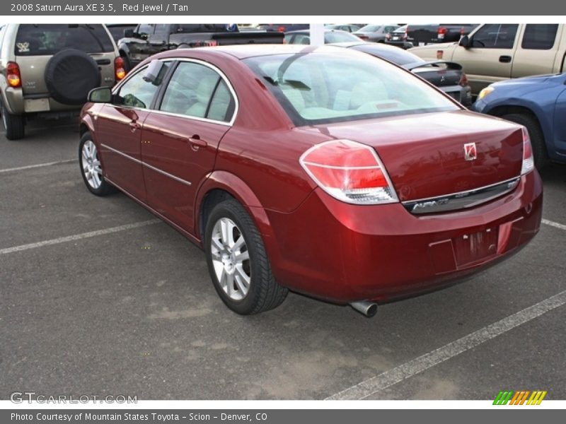 Red Jewel / Tan 2008 Saturn Aura XE 3.5