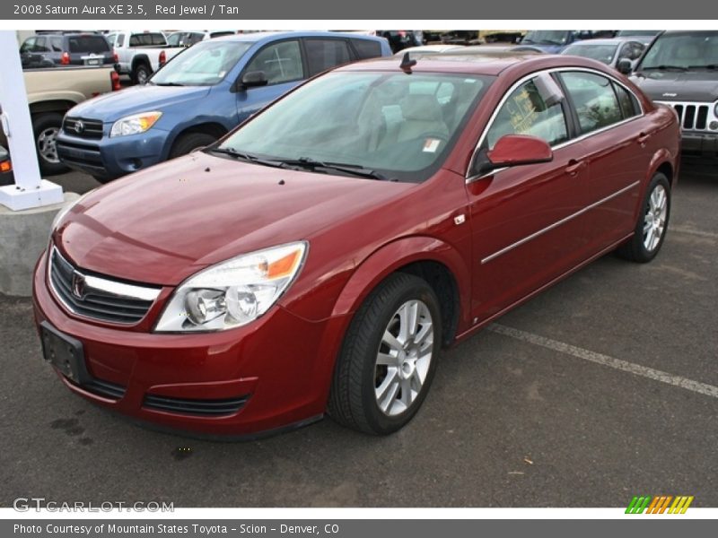 Red Jewel / Tan 2008 Saturn Aura XE 3.5