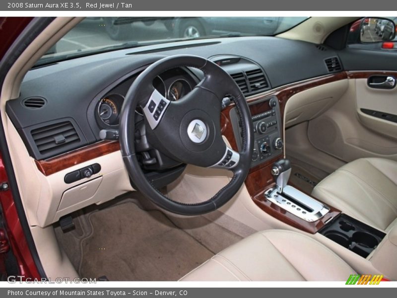 Red Jewel / Tan 2008 Saturn Aura XE 3.5