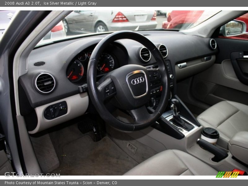 Ice Silver Metallic / Light Gray 2008 Audi A3 2.0T