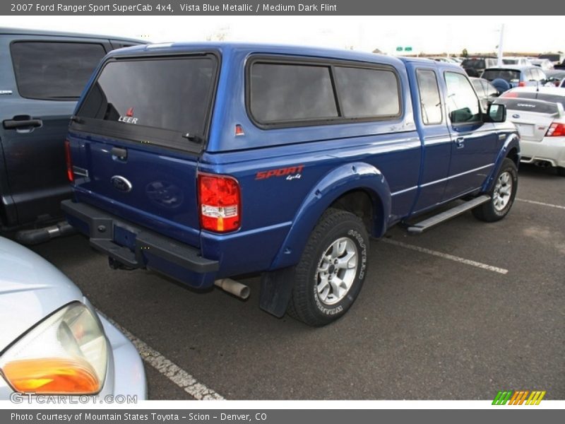 Vista Blue Metallic / Medium Dark Flint 2007 Ford Ranger Sport SuperCab 4x4