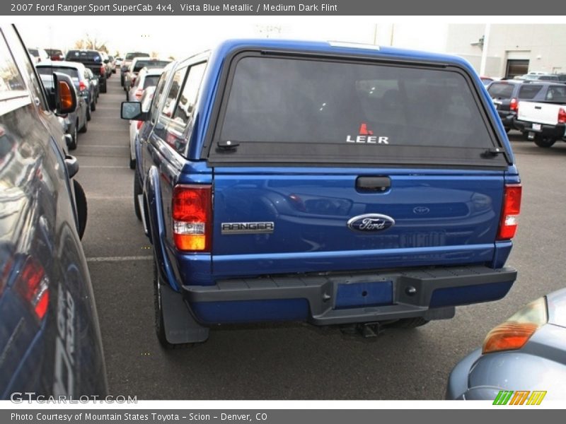 Vista Blue Metallic / Medium Dark Flint 2007 Ford Ranger Sport SuperCab 4x4